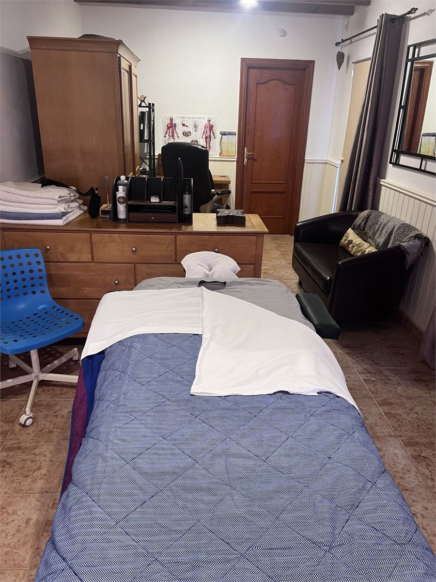 Interior of the private massage and therapy clinic at Wolf Moon Therapies